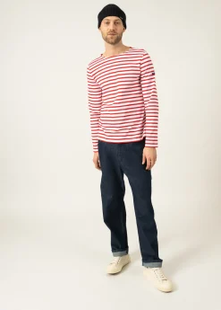 Minquiers unisex striped sailor shirt