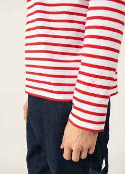 Minquiers unisex striped sailor shirt