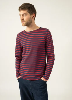 Minquiers unisex striped sailor shirt