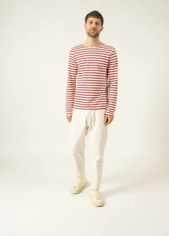 Minquiers unisex striped sailor shirt