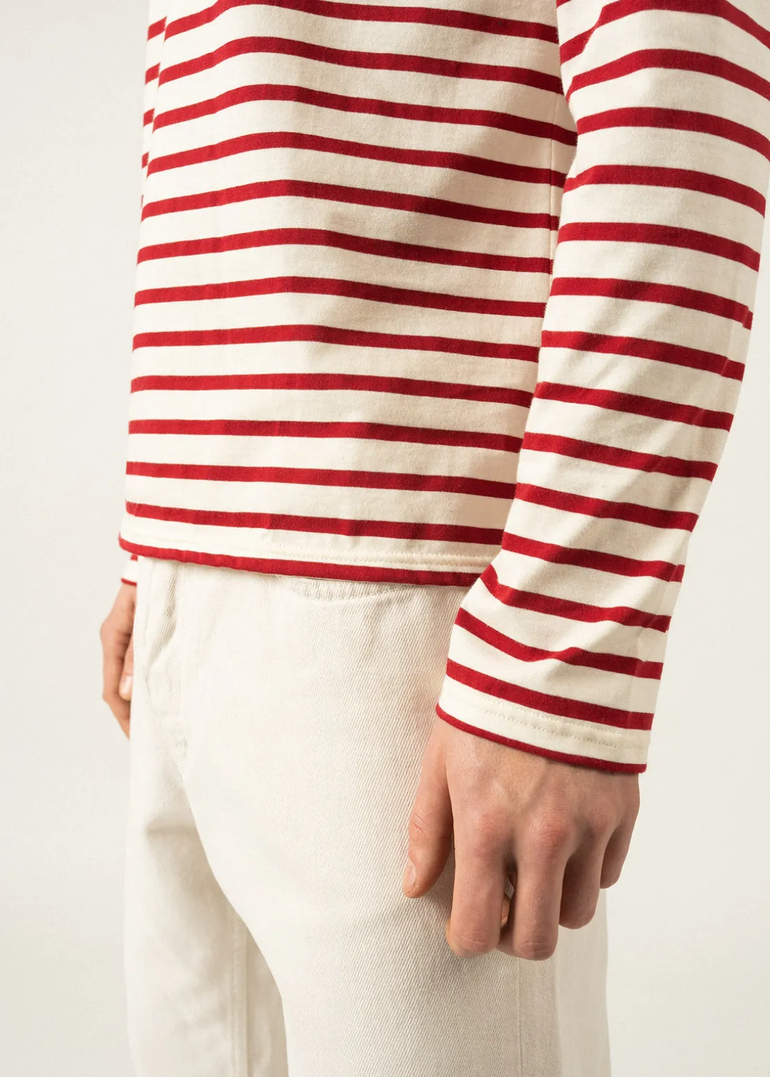 Minquiers unisex striped sailor shirt