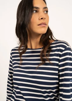 Minquiers unisex striped sailor shirt