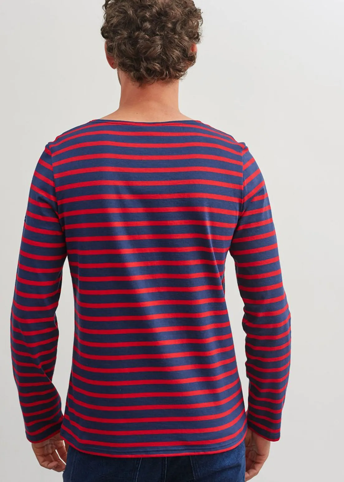 Minquiers unisex striped sailor shirt