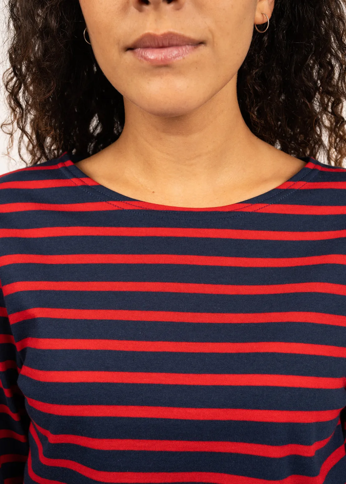 Minquiers unisex striped sailor shirt