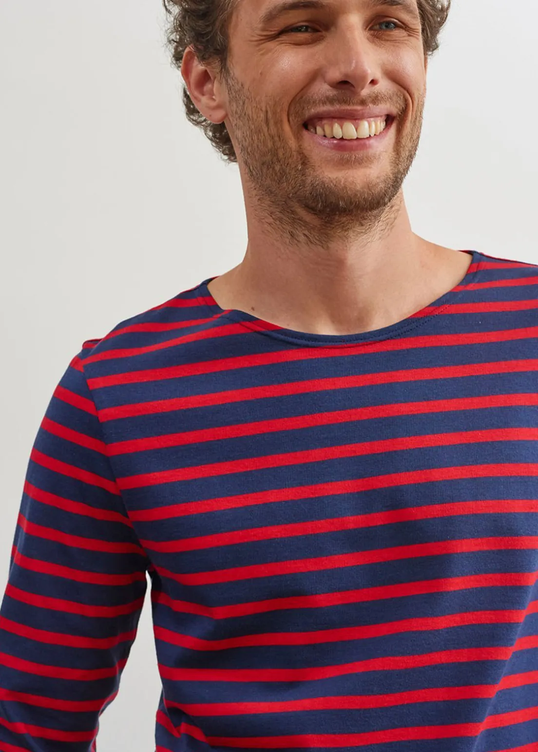 Minquiers unisex striped sailor shirt