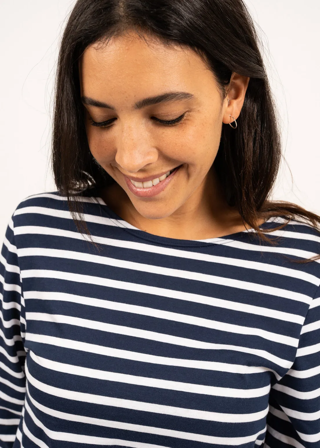 Minquiers unisex striped sailor shirt