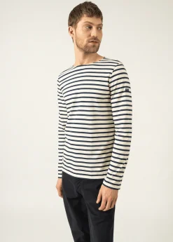 Minquiers unisex striped sailor shirt
