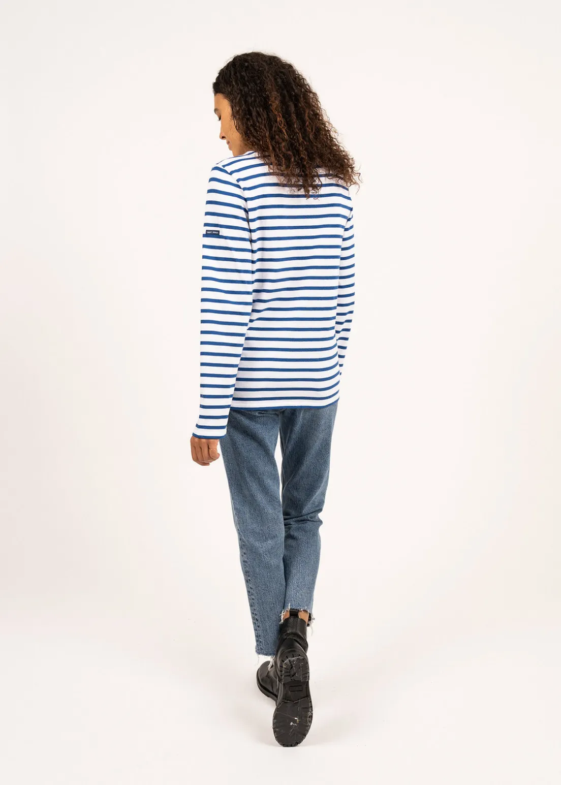 Minquiers unisex striped sailor shirt
