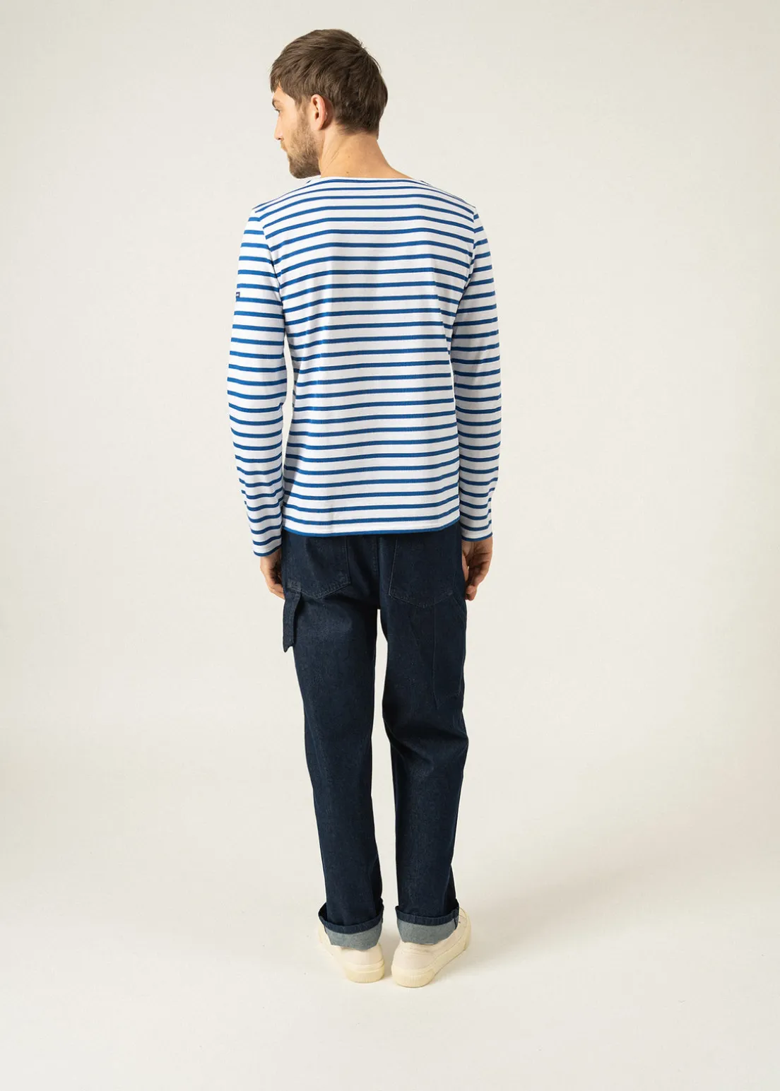 Minquiers unisex striped sailor shirt