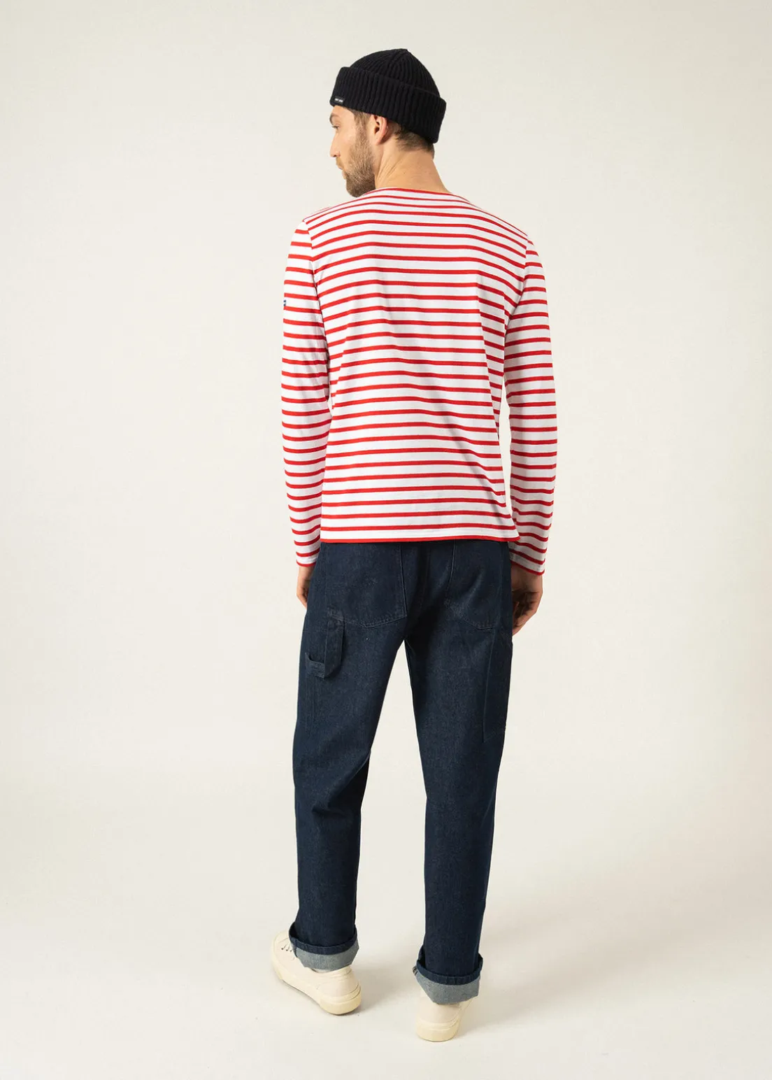 Minquiers unisex striped sailor shirt