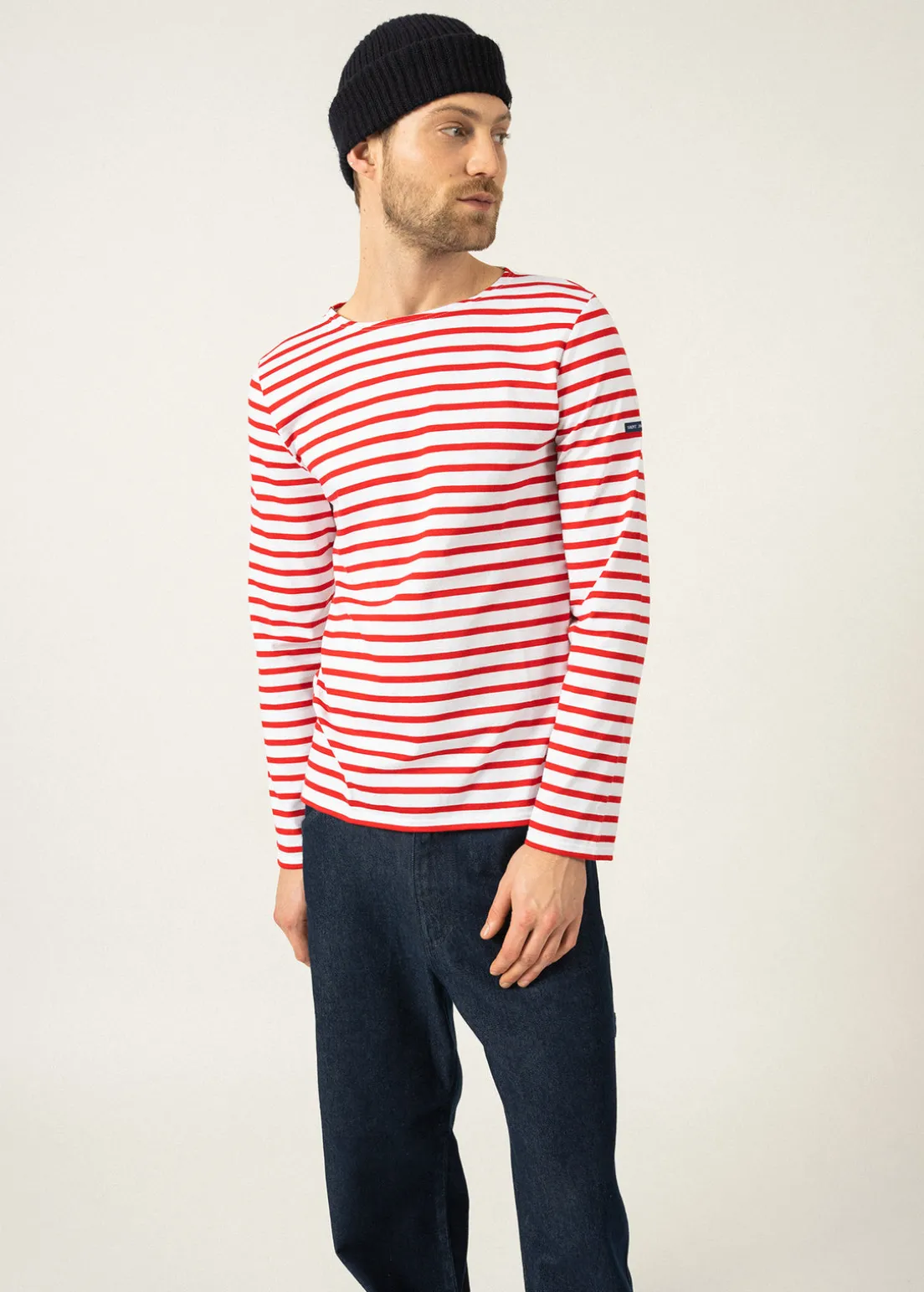Minquiers unisex striped sailor shirt
