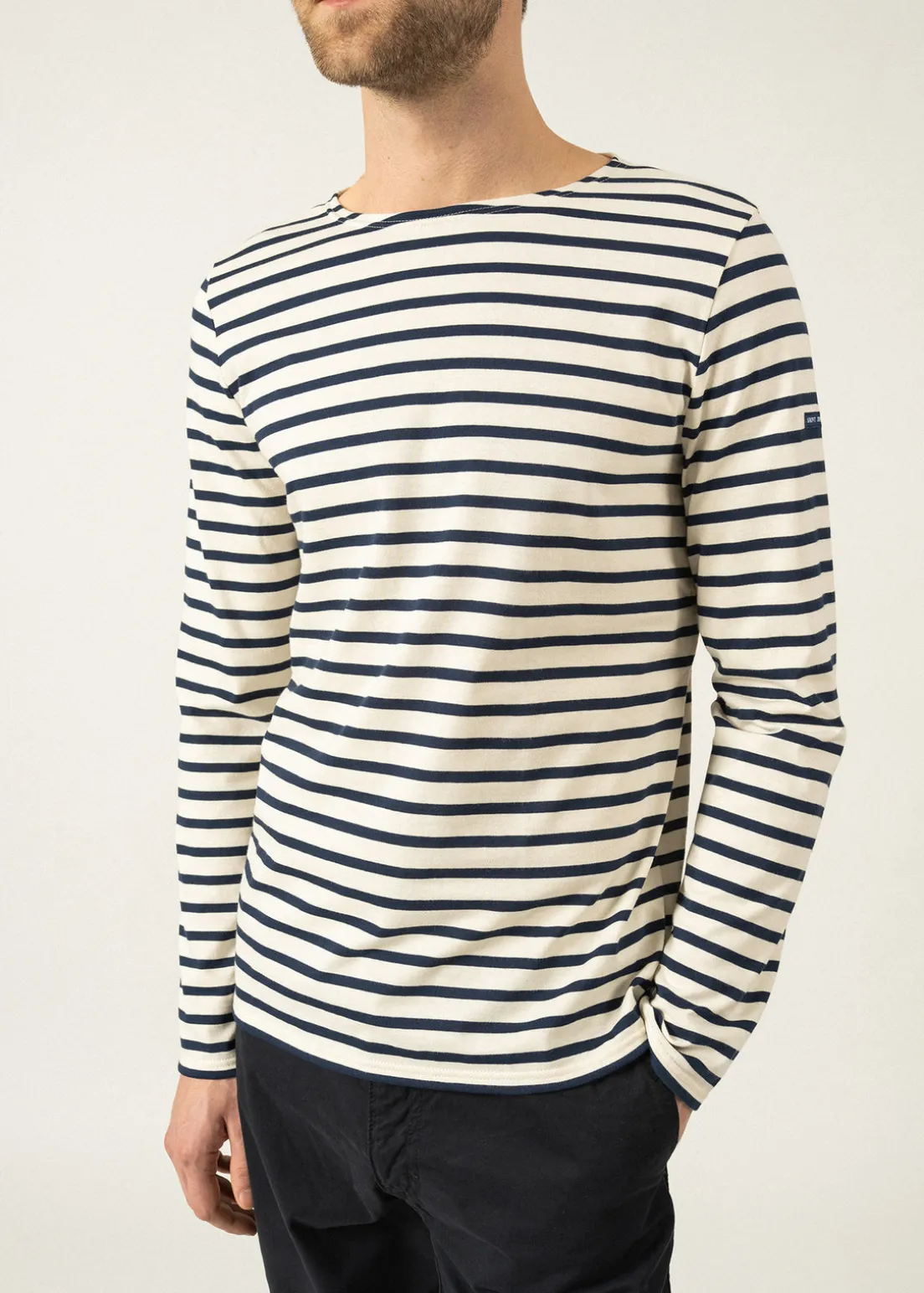 Minquiers unisex striped sailor shirt