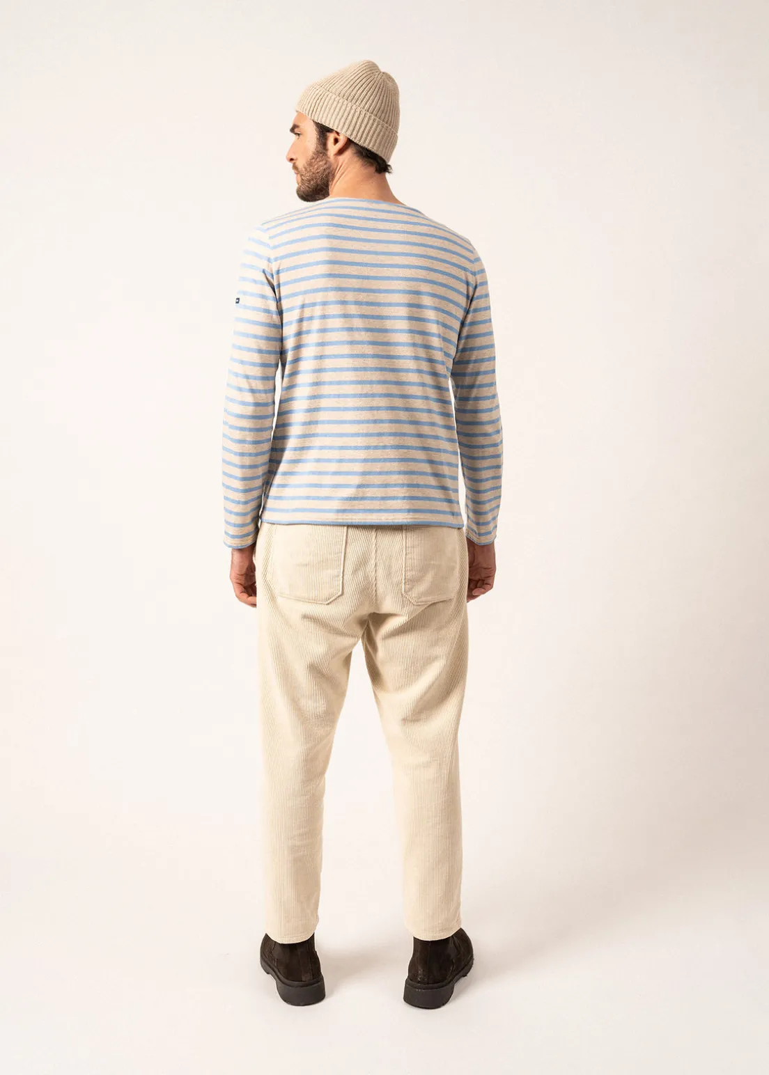 Minquiers unisex striped sailor shirt