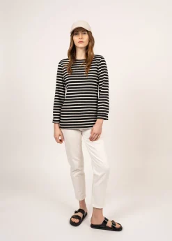 Minquiers unisex striped sailor shirt