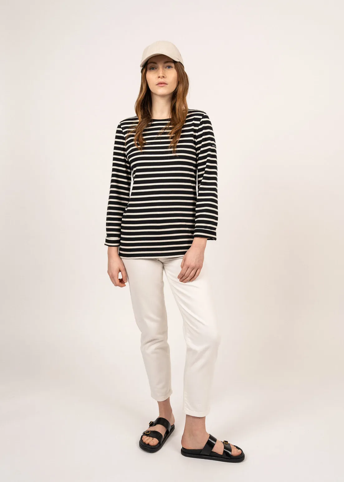 Minquiers unisex striped sailor shirt