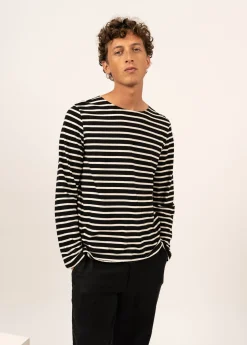 Minquiers unisex striped sailor shirt