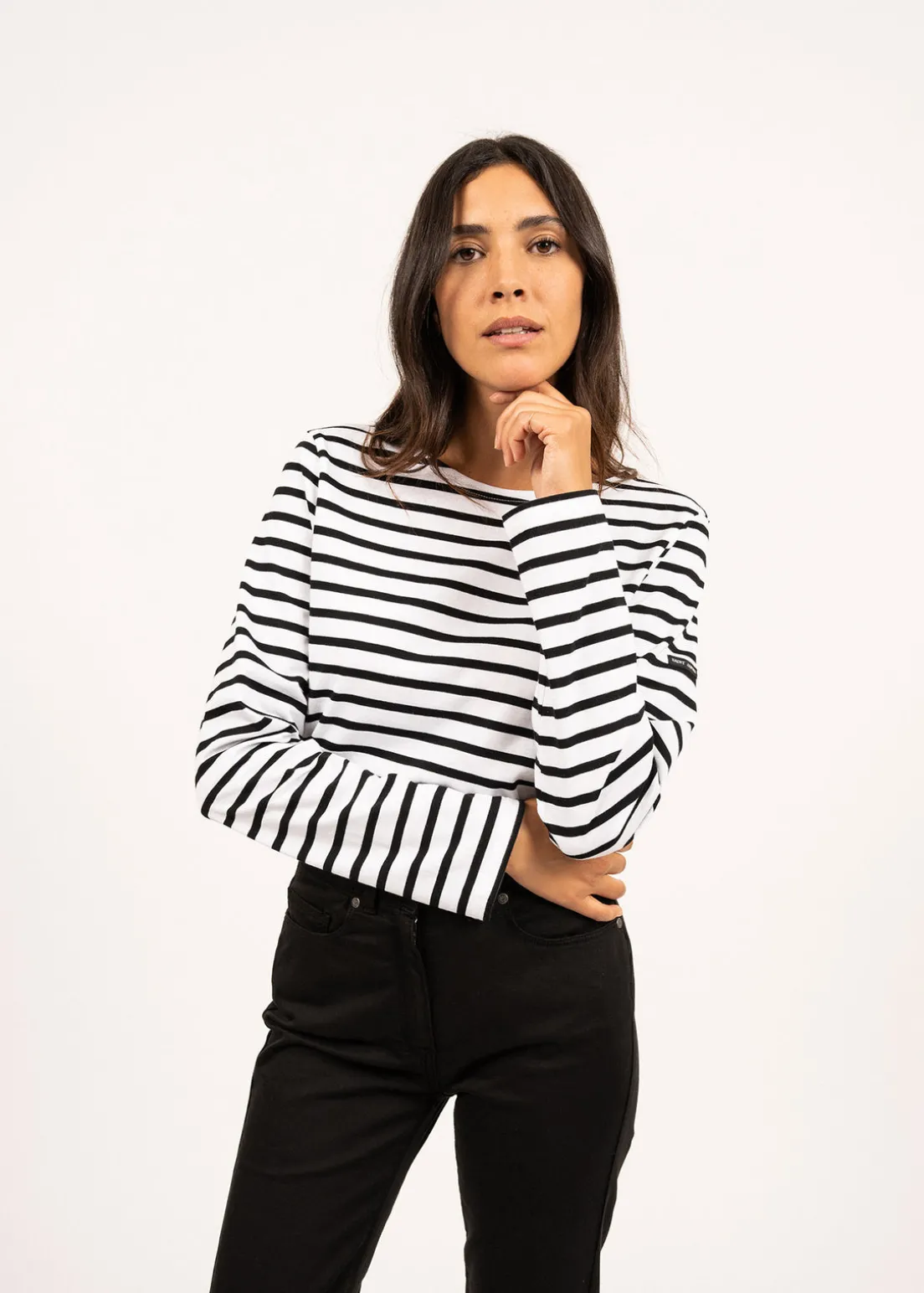 Minquiers unisex striped sailor shirt