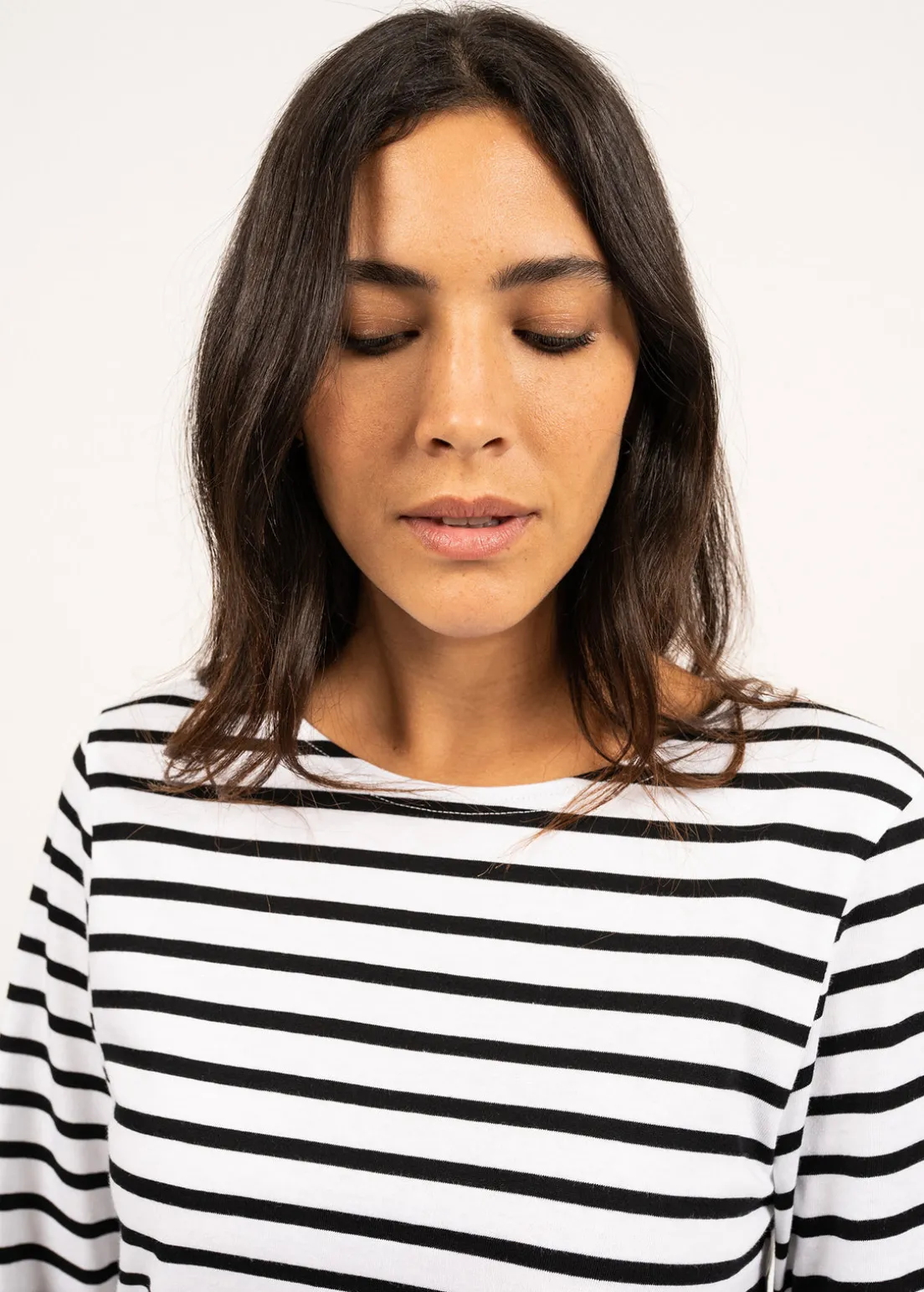 Minquiers unisex striped sailor shirt