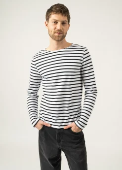 Minquiers unisex striped sailor shirt