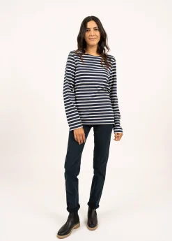 Minquiers unisex striped sailor shirt