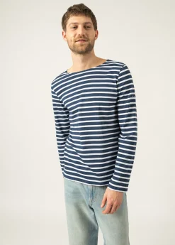 Minquiers unisex striped sailor shirt