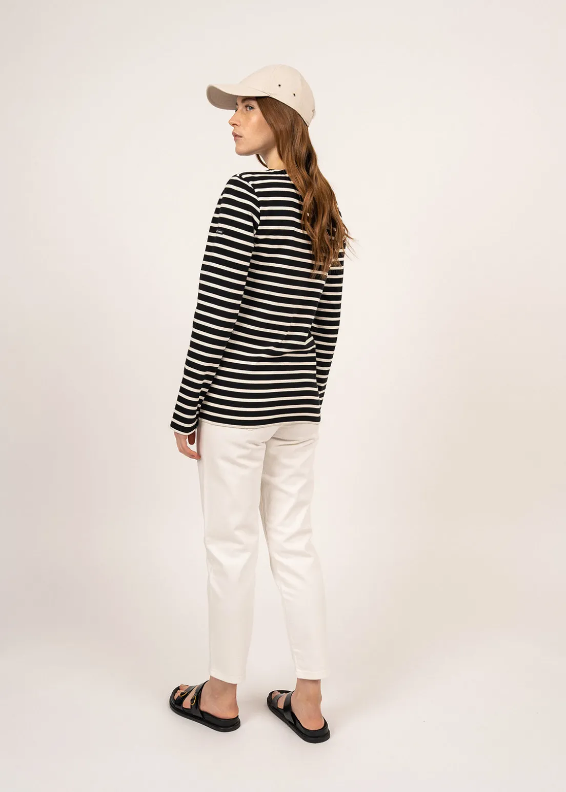 Minquiers unisex striped sailor shirt