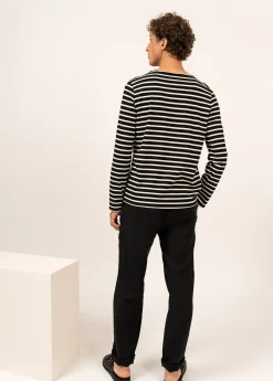 Minquiers unisex striped sailor shirt