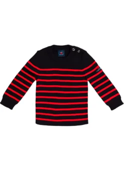 Moussaillon striped sailor jumper for babies