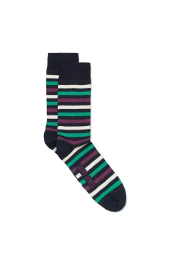Multicolour striped socks