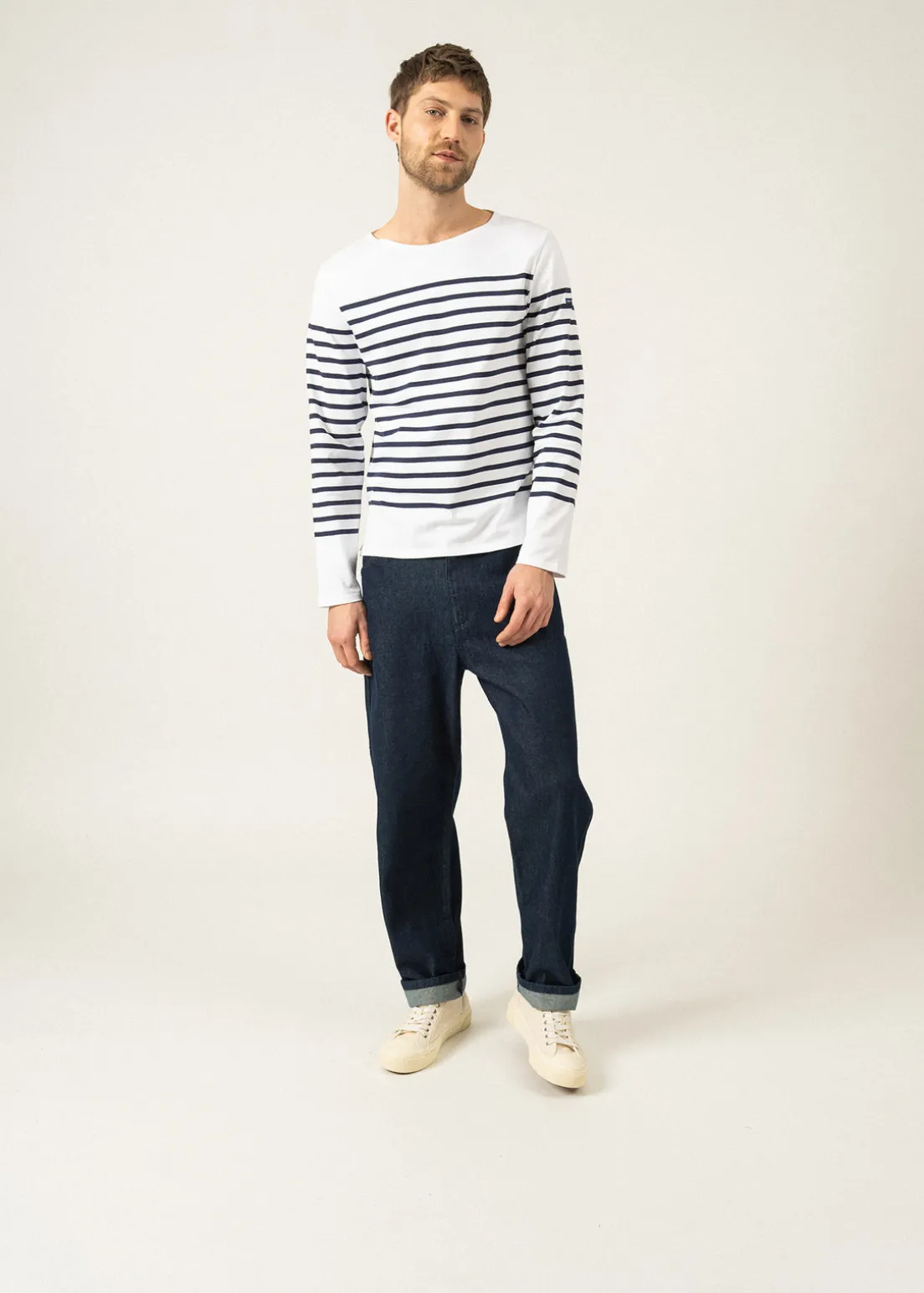 Naval authentic striped sailor shirt