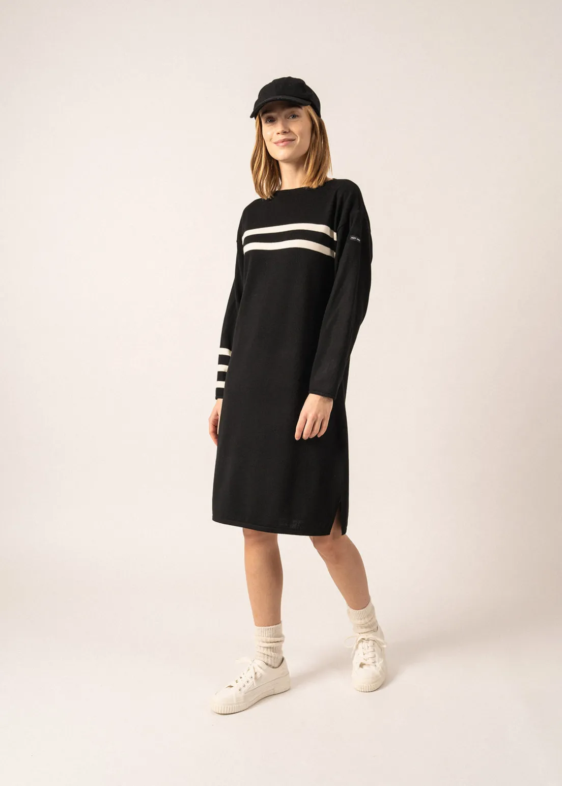 Nuage Striped Wool Dress