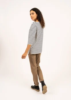 Phare boat neck striped sailor shirt