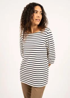 Phare boat neck striped sailor shirt