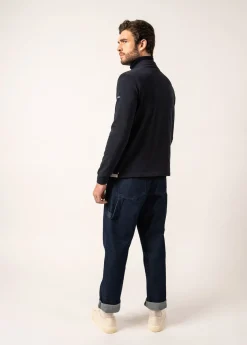 Pierrot Rugby-style Striped Polo Shirt