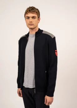Serac Arpin zipped jacket in wool and wool cloth