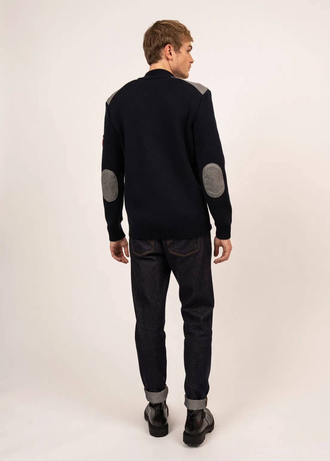 Serac Arpin zipped jacket in wool and wool cloth