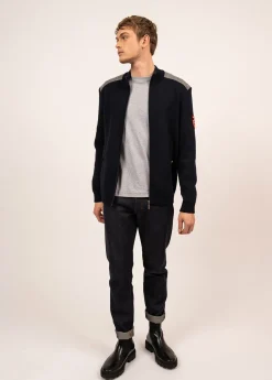 Serac Arpin zipped jacket in wool and wool cloth
