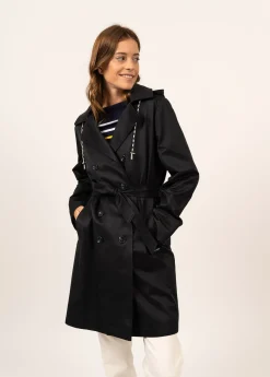 Ste Honorine hooded trenchcoat