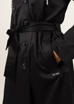 Ste Honorine hooded trenchcoat