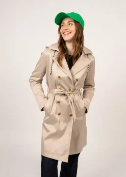 Ste Honorine hooded trenchcoat