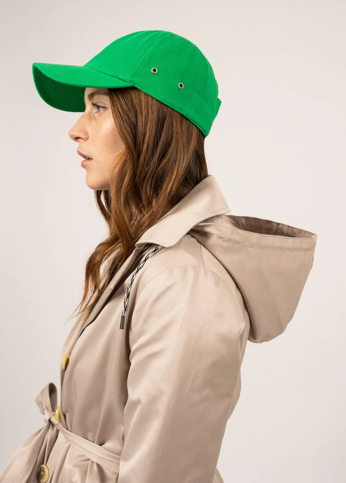 Ste Honorine hooded trenchcoat