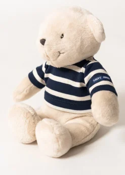 Striped bear soft toy