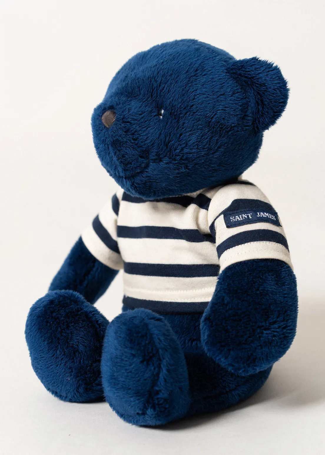 Striped bear soft toy