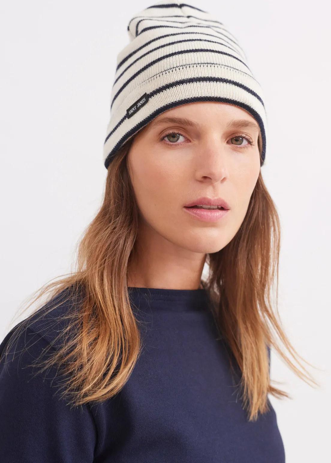 Striped sailor hat