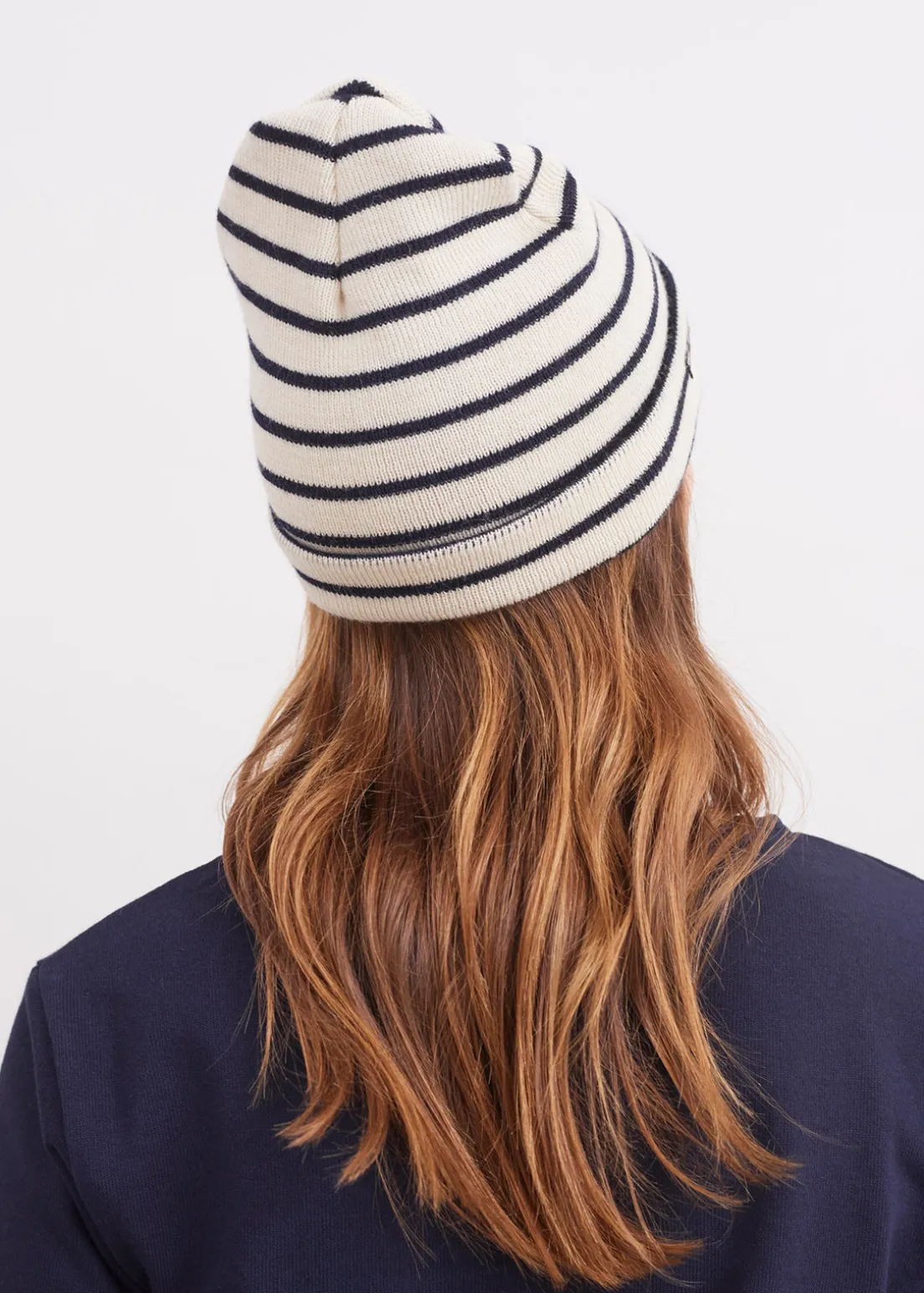 Striped sailor hat
