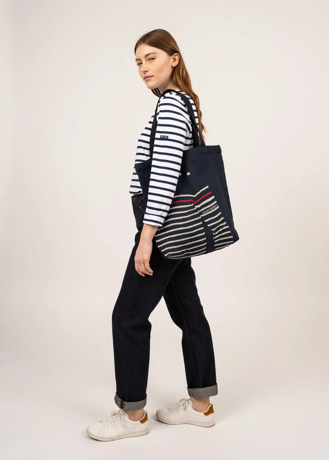 Tote bag in recycled cotton