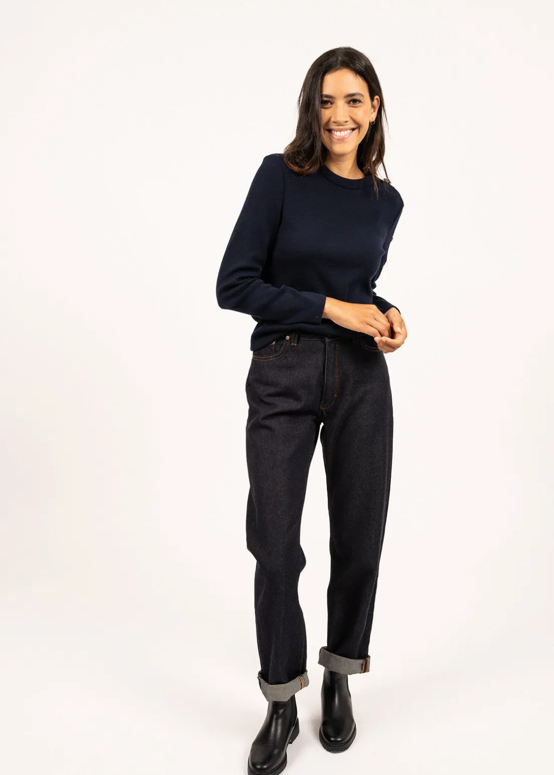 Transmission sailor jumper in Merino wool