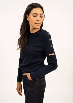 Transmission sailor jumper in Merino wool