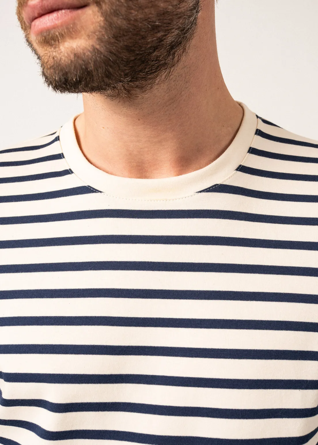 Valognes Round Neck Breton Shirt