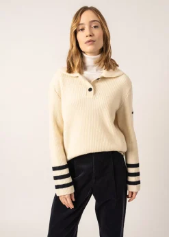 Vanoise Sailor-inspired High Neck Jumper
